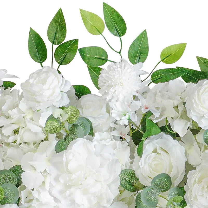 Artificial Flower Row Wedding Table Centerpiece