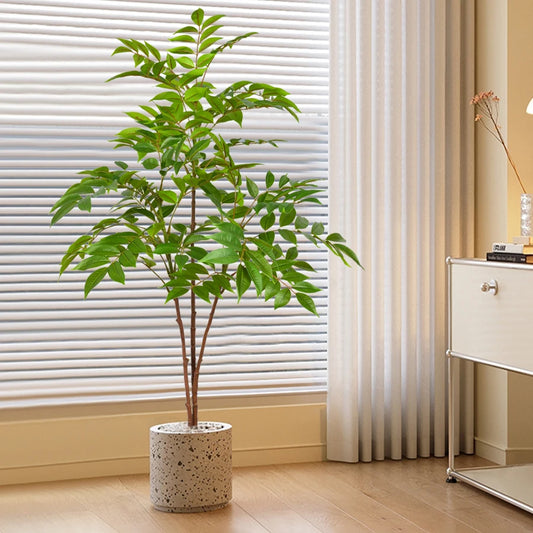 Large Artificial Ficus Tree Branch | Fake Lacquer Tree Plastic Banyan Plant 76-140cm