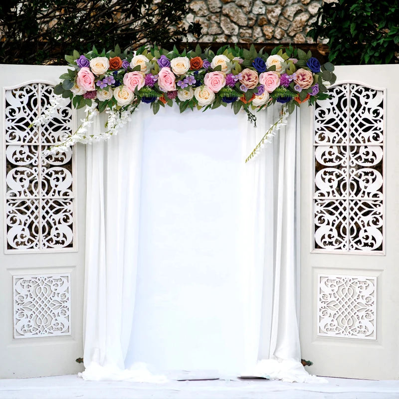 Artificial Flowers Row Arch