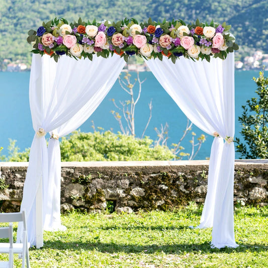 Artificial Flowers Row Arch