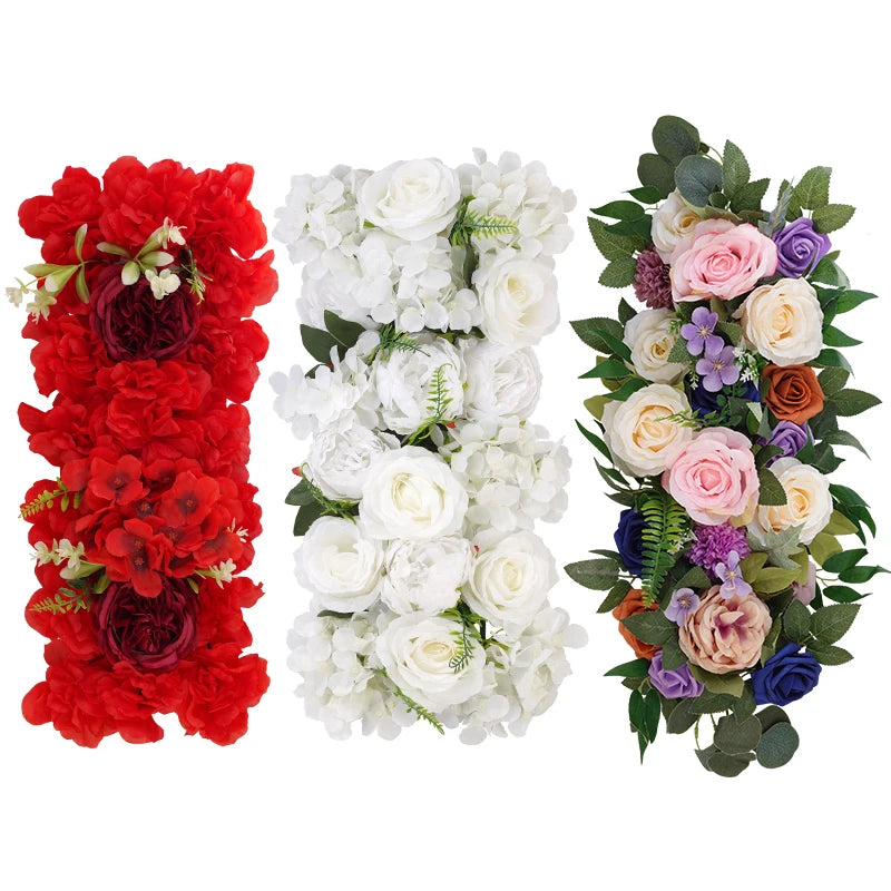 Artificial Flowers Row Arch